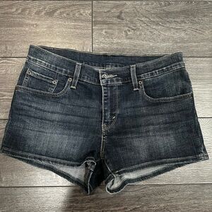 Levi's Deep Blue Denim Shorts